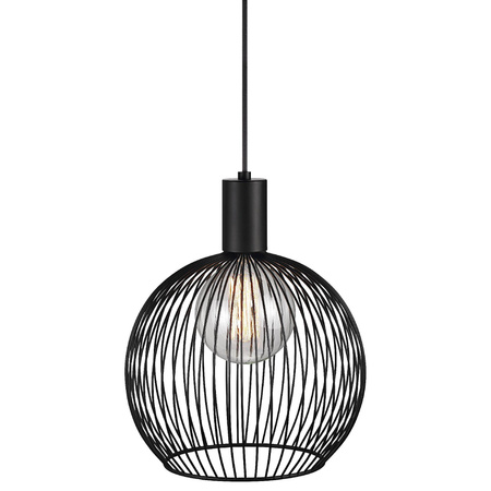 Lampa wisząca AVER Nordlux E27 60W Metal Czarny