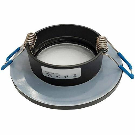 Oczko sufitowe okrągłe IP44 Black (EKZ299) - Eko-Light