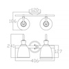 Kinkiet Cora (KL-CORA2-BATH) - Elstead Lighting