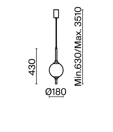 Lampa wisząca The Sixth Sense (Z020PL-L6BS3K) - Maytoni