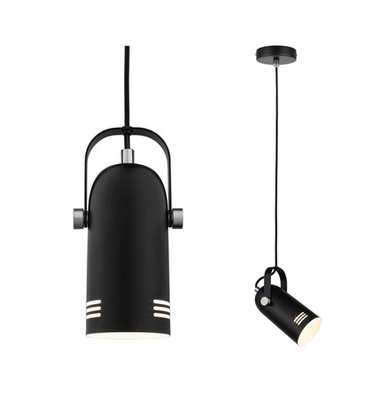Neordic Lavea  lampa wisząca max. 1x15W E27 czarny 230V metal (PL79766) - PAULMANN