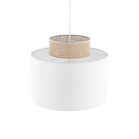 DUO WHITE JUTA LAMPA WISZĄCA 1 (1856) - TK Lighting