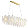 Lampa wisząca PIUMA LONG biała 100 cm (ST-6289-10C) - Step into Design