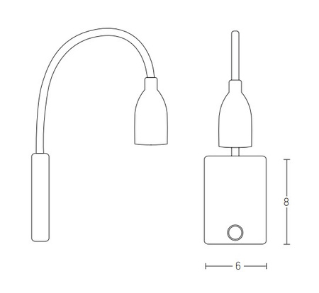 READING LIGHT LED 3W BLACK (H32 Zambelis) - Zambelis