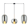 LINE LIGHT 3XG9 SMOKED GLASS -GOLD MATT (22149 Zambelis) - Zambelis