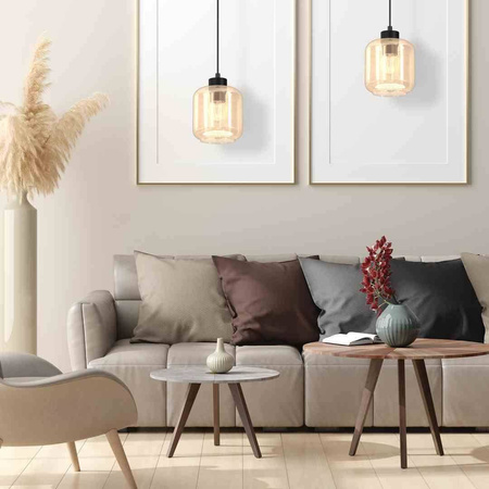 Lampa wisząca SOMBRA AMBER 1xE27 (MLP8370) - Milagro