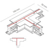 8681   CTLS RECESSED POWER T CONNECTOR RIGHT-2 WHITE (T-R2) (8681) - Nowodvorski