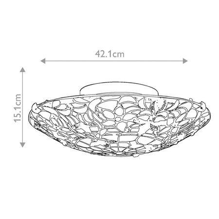Plafon Kami (QZ-KAMI-F) - Elstead Lighting