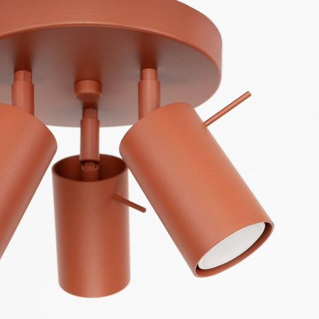 Plafon RING 3P ochra czerwona (SL.1509) - Sollux Lighting