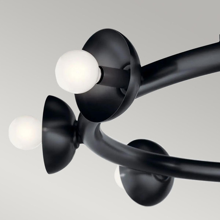 Żyrandol Palta - 9 źródeł światła - Satynowa czerń (KL-PALTA9-BK) - Elstead Lighting