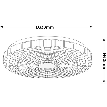Plafon Solaro 33 cm biały LED 4000K (LP-5490/1C-33 WH) - Light Prestige