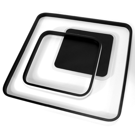 LAMPA SUFITOWA PLAFON LED LINIE I KWADRATY 88W + PILOT DL-G04 QUADRA - DomenoLED