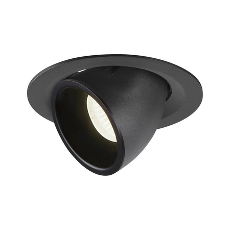 NUMINOS® GIMBLE M, oprawa sufitowa wpuszczana czarna 4000 K 55° (1005963) - SLV