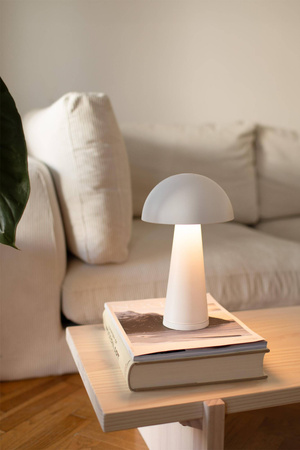 FUNGI Rechargeable Table Matt White B/O (108656) Markslojd
