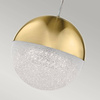 Mała lampa wisząca LED Moonlit - Szampańskie złoto (QN-MOONLIT-P-CG) - Quintiesse