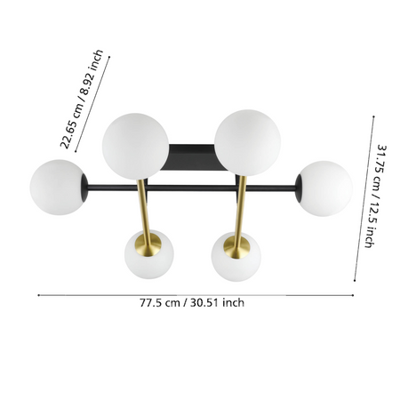 Lampa Sufitowa PAZ czarna (390176) - EGLO