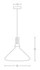 PENDANT 1L ALUMINIUM WHITE (1512-W Zambelis) - Zambelis