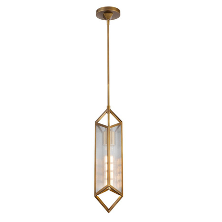 Lampa wisząca Cairo - 1 źródło światła - Vintage mosiądz (QN-CAIRO-1P-VBS-CR) - Quintiesse