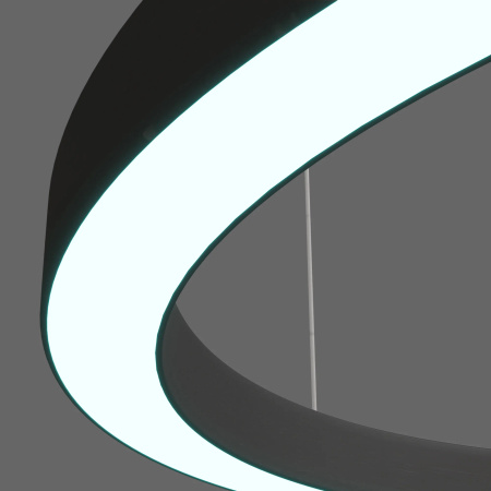 Żyrandol Aurum L Zmienna Barwa Światła LED czarny  (PL0116-130-CCT-BK) - Yaskr