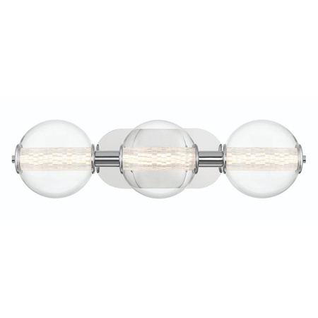 Kinkiet Atomo - 3 źródła światła - Polerowany chrom (QN-ATOMO-3W-PC) - Quintiesse