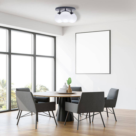 Lampa sufitowa SFERA BLACK 3xE14 (MLP8858) - Milagro