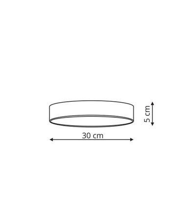 Plafon Rapido mały (LP-433/1C 3S WH) - Light Prestige