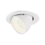 NUMINOS® GIMBLE S, oprawa sufitowa wpuszczana biała 2700 K 20° (1005877) - SLV