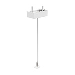 EGO Biały (EGO_KIT_SINGLE_STEEL_CABLE_2_MT_+_CEILING_CUP_WH) - Ideal Lux