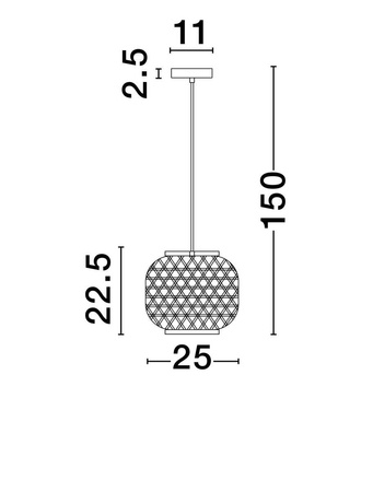 Lampa wisząca wewnętrzna REQUENA (LE44862) - Luces Exclusivas