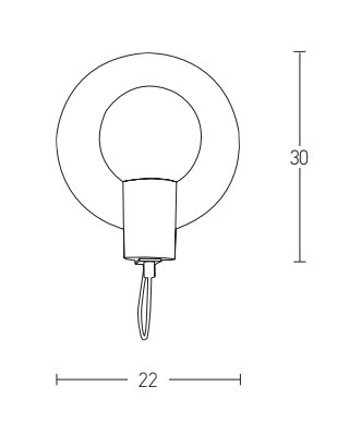WALL LAMP 1XG9 BRONZE-GOLD (22189 Zambelis) - Zambelis