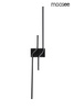 Minimalistyczny czarny kinkiet ROCHE 100 czarna (MSE1501100413) - Moosee