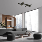 CEILING LED LIGHT 23W 3000K METAL-ALUMINIUM BLACK (23042 Zambelis) - Zambelis