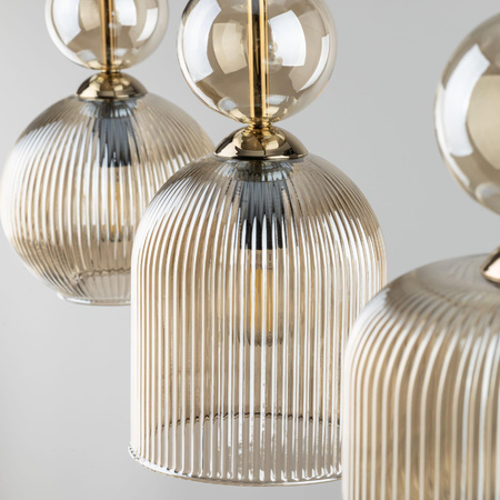 SOPHIA COGNAC LAMPA WISZĄCA 3XE14 (11042) - TK Lighting