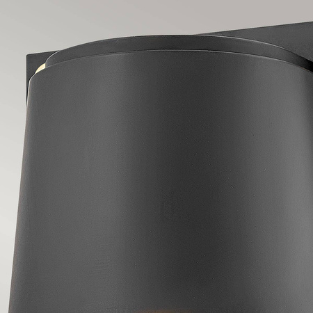 Mała latarnia naścienna Scout - 1 źródło światła - Czarna (HK-SCOUT-BK) - Hinkley