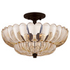 Półplafon Whitecap - 4 źródła światła - Kakaowy brąz (QZ-WHITECAP-SF-M) - Elstead Lighting