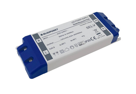 Zasilacz LED 12V 40W do taśm (BLAUPUNKT-PS40)