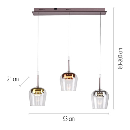 Lampa na pilota i aplikację, z płynną regulacją wysokości Q-KON MULTIKOLOR (2742-70) - Paul Neuhaus