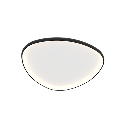 CEILING LED LIGHT 39W 3000K METAL-ACRYLIC BLACK (23090 Zambelis) - Zambelis