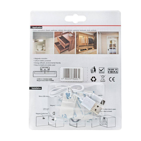 Lampka Podszafkowa 0,8W 4000K MicroUSB (EKPL2431) - Eko-Light