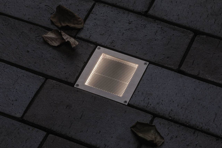Oprawa dogruntowa Outdoor 230V Brick IP68 z czujnikiem ruchu 100x100 (PL94336) - PAULMANN