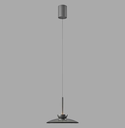 PURE MOON LAMPA WISZĄCA SZARA (2191-15) - Paul Neuhaus