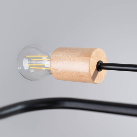 Żyrandol TIMBO 6 czarny (SL.1670) - Sollux Lighting