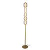 FLOOR LED LIGHT 17W 3000K METAL-GLASS, COLD-CHAMPAGNE (23063 Zambelis) - Zambelis