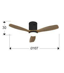 Siroco MINI wentylator z oświetleniem LED (329385D) - Schuller