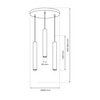 Lampa wisząca HUDSON WHITE 3xGU10 (MLP8800) - Milagro