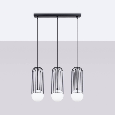 Lampa wisząca BRINA 3L czarna (SL.1334) - Sollux Lighting