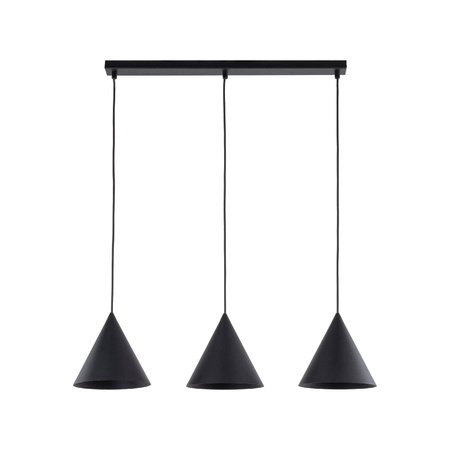 CONO BLACK LAMPA WISZĄCA 3 S LISTWA (10068) - TK Lighting