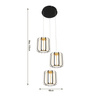 XARA Lampa wisząca potrójna okrągła (9210-0310) - Aviano Lighting