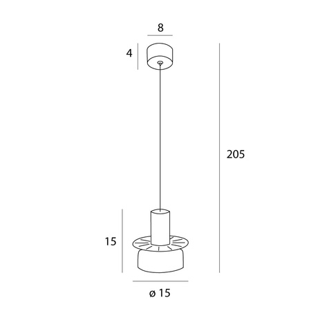 Lampa wisząca z bursztynowym kloszem Signature A Amber Glass MAXLIGHT P0601 