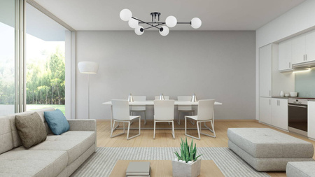 Dorado 6 plafon czarny (LP-002/6C BK) - Light Prestige